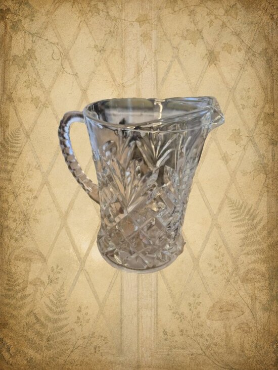 Other - Vintage Pressed Clear Glass Cream Jug